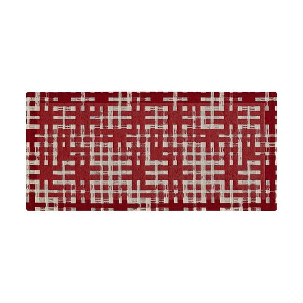 Vínovočervený umývateľný behúň 55x190 cm Dama Rubino – Floorita