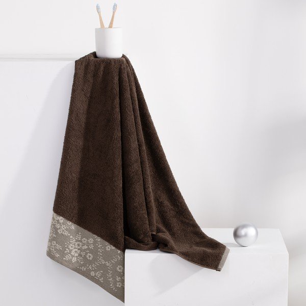 Hnedá froté bavlnená osuška 70x140 cm Crea – AmeliaHome-image-2