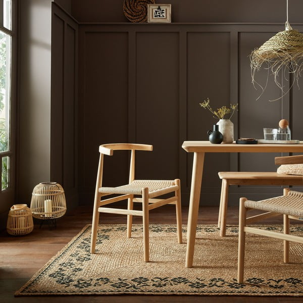 Jutový koberec v prírodnej farbe 160x230 cm Maisie – Flair Rugs-image-1