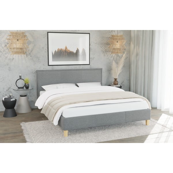 Čalúnená jednolôžková posteľ s roštom 90x200 cm Tina – Ropez-image-2