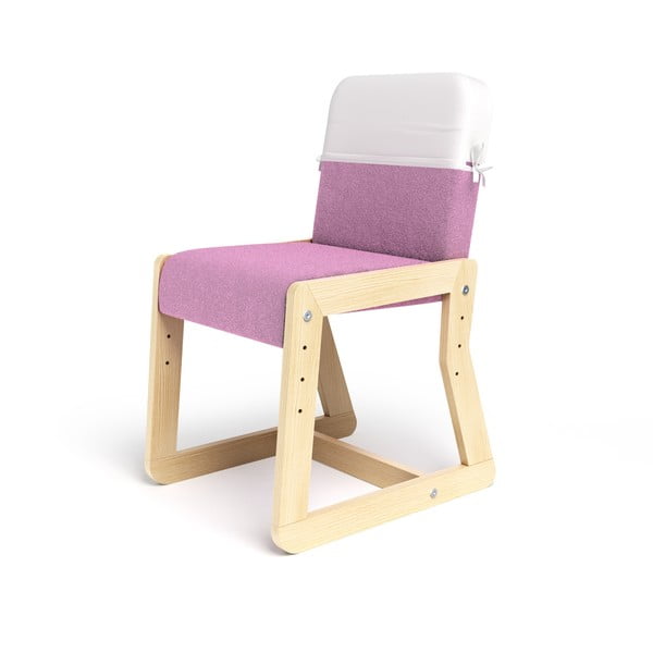 Ružová nastaviteľná detská stolička Timoore Simple UpME