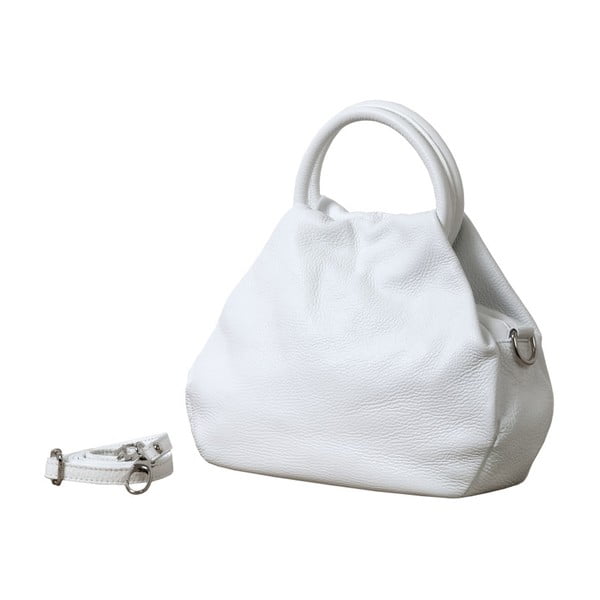 Biela kabelka z pravej kože Andrea Cardone Dolcezze
