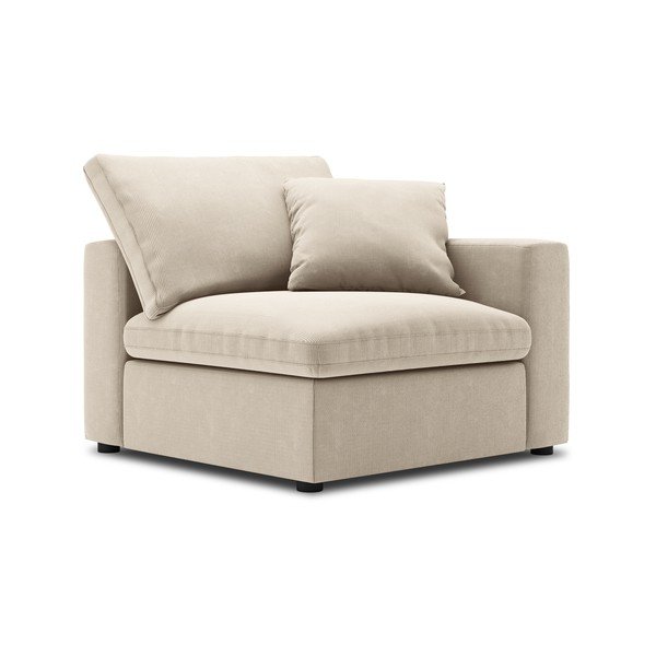Béžová rohová časť modulárnej menčestrovej pohovky Windsor & Co Sofas Galaxy, pravý roh-image-2