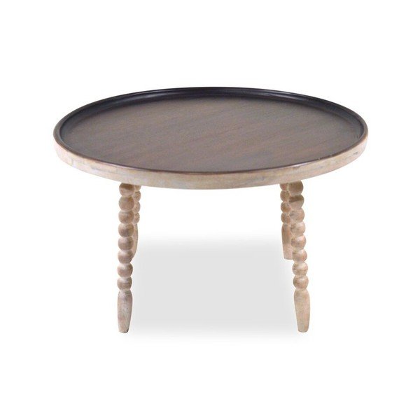 Konferenčný stolík z mangového dreva Støraa Knoxville, Ø 60 cm-image-1