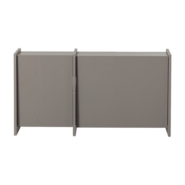 Sivý TV stolík v dekore jaseňa 102x53x44 cm Brock – WOOOD-image-2