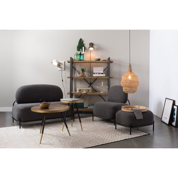 Tmavosivá podnožka White Label Polly-image-1