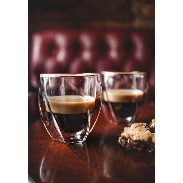 Dvojstenné hrnčeky na cappuccino v súprave 2 ks 250 ml Cristallo – Vialli Design-image-1