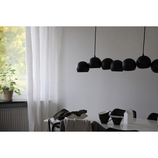 Čierne závesné svietidlo s kovovým tienidlom Cupolo – Markslöjd-image-3