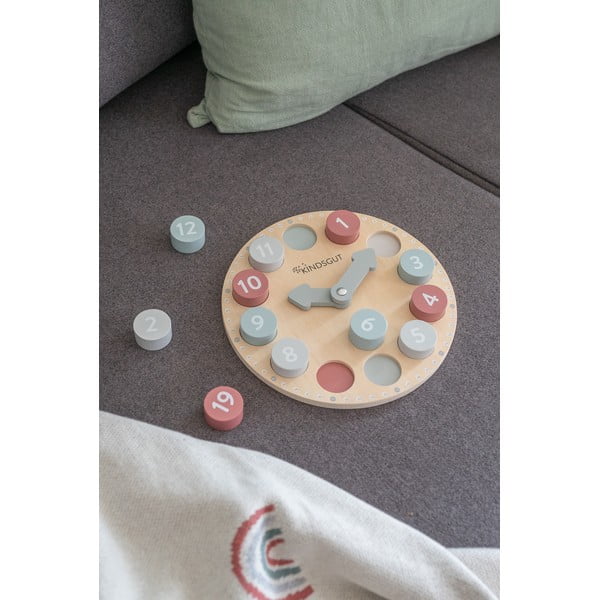 Drevené vkladacie puzzle Clock – Kindsgut-image-1