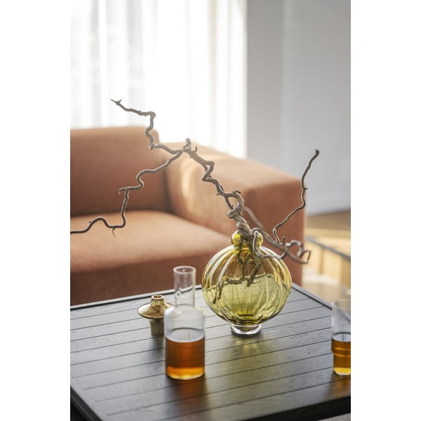 Tmavohnedý konferenčný stolík s doskou z dubového dreva ø 80 cm Deerfield – Rowico-image-4