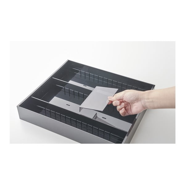 Čierny plastový príborník do zásuvky 47.5 x 35 cm - YAMAZAKI-image-4