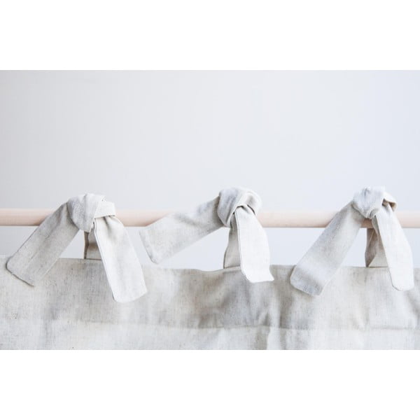 Ružovo-béžový záves s prímesou ľanu Tierra Bella Amazonia, 140 x 270 cm-image-2