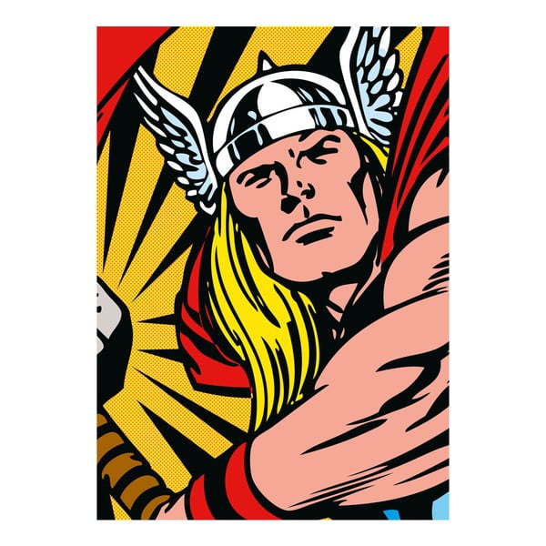 Nástenná ceduľa Marvel Close Up - Thor