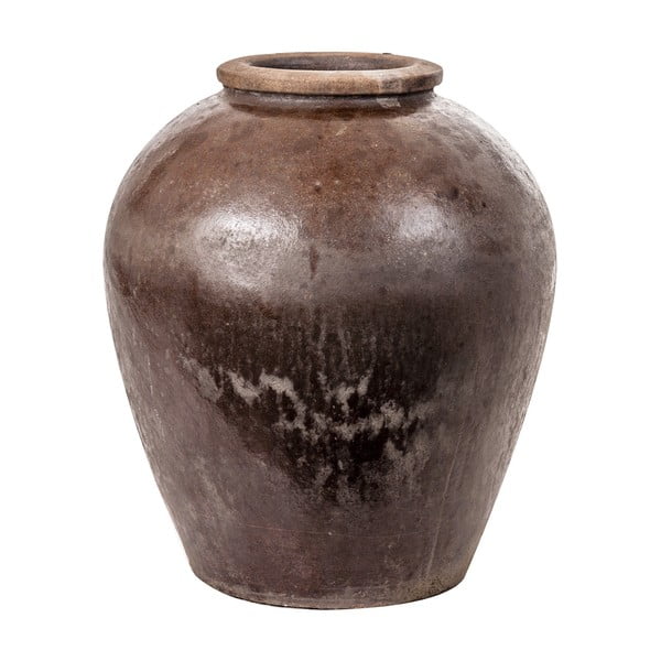 Hnedá dekoratívna keramická váza VICAL HOME Bukava, 50 × 60 cm