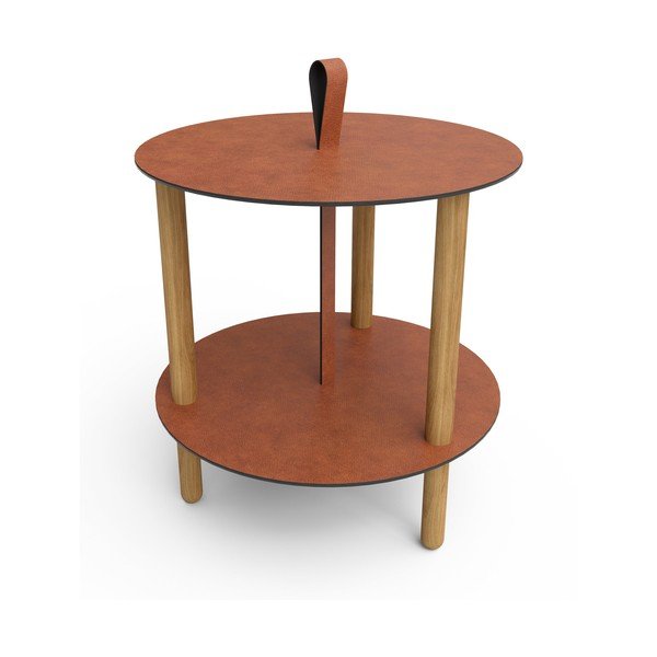 Okrúhly odkladací stolík ø 48 cm Strap L Bull – LIND DNA