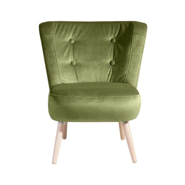 Zelené kreslo Max Winzer Neele Velvet-image-2