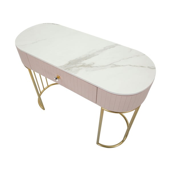 Ružový konzolový stolík 100x40 cm Montpellier - Mauro Ferretti-image-4