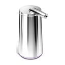 Automatický oceľový dávkovač mydla v striebornej farbe 266 ml - simplehuman