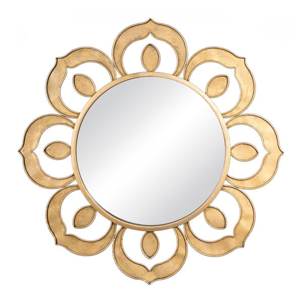 Zlaté zrkadlo Ixia Flor Sol Oro, 89,5 x 89,5 cm