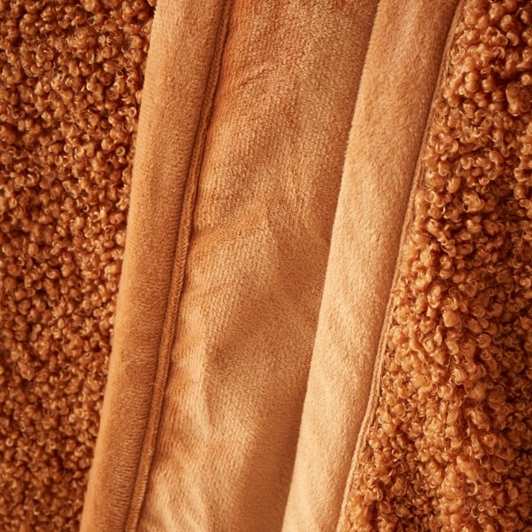 Oranžová deka z mikroplyšu 130x170 cm Velvet Boucle – Catherine Lansfield-image-1