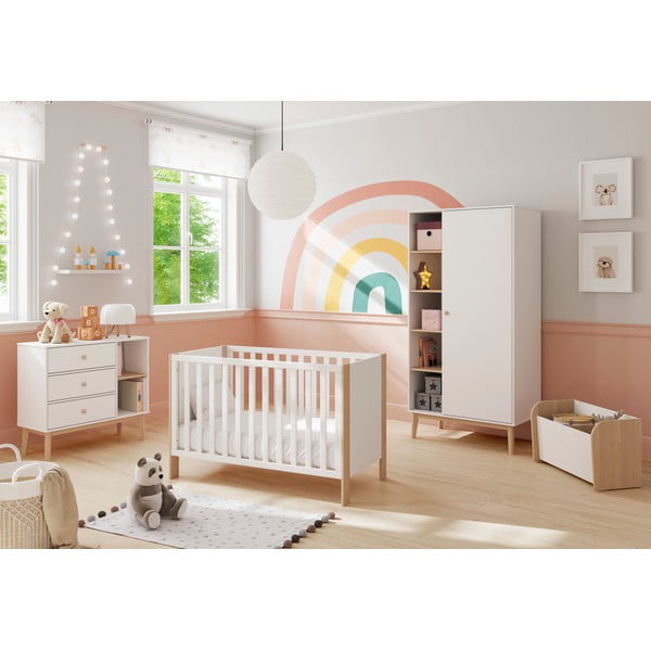 Biela detská knižnica 70x42 cm Esteban – Marckeric-image-1