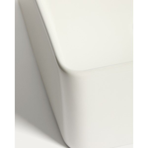 Biele keramické umývadlo 36,5x36,5 cm Ovara – Kave Home-image-4