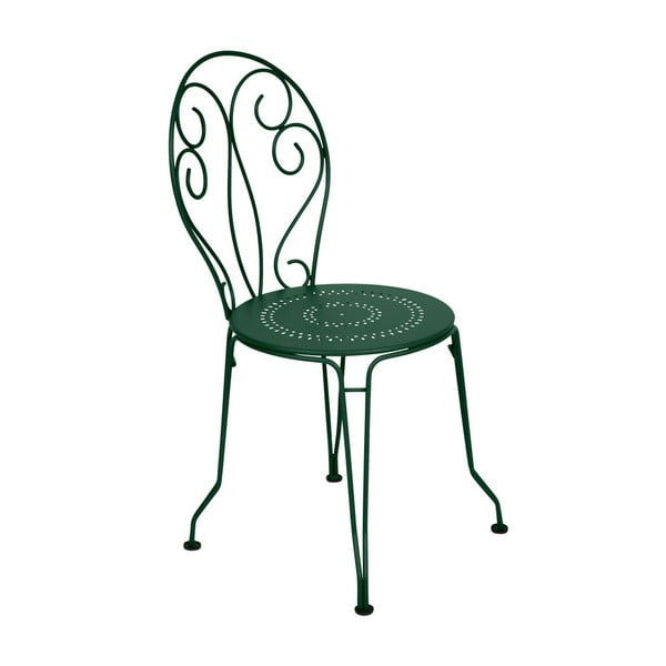 Zelená kovová stolička Fermob Montmartre