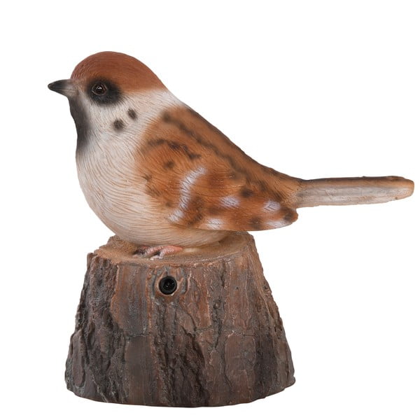 Polyresinová záhradná soška spievajúci vtáčik – Esschert Design-image-2