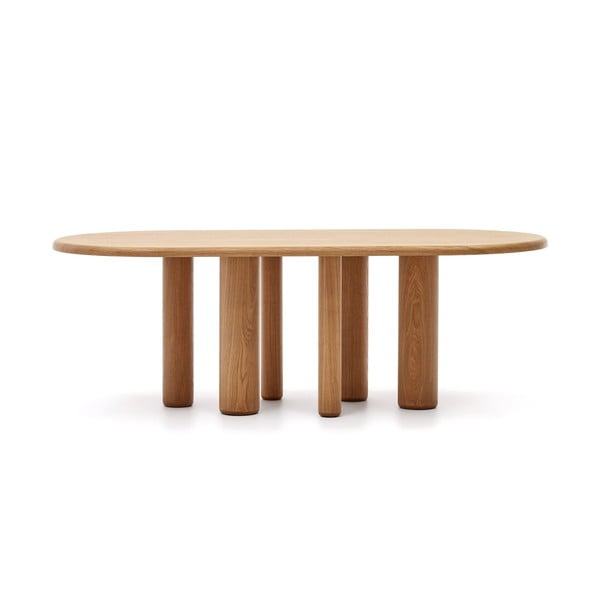 Jedálenský stôl v dekore jaseňa 105x220 cm Mailen – Kave Home