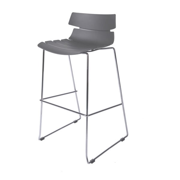 Barová stolička D2 Techno, sivá