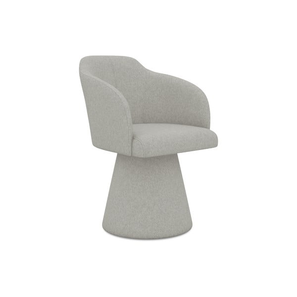 Svetlosivé čalúnené jedálenské kreslo Kanoa – Makamii