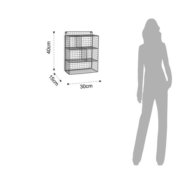 Čierny nástenný organizér Tomasucci Grid-image-2