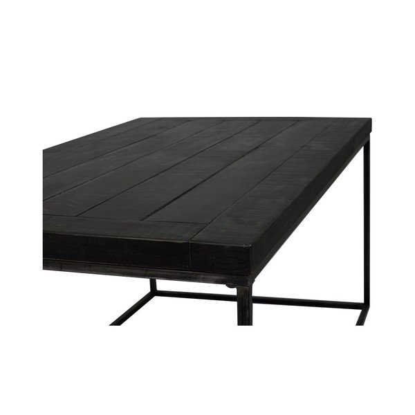 Čierny drevený konferenčný stolík Rowico Lato, šírka 65 cm-image-2