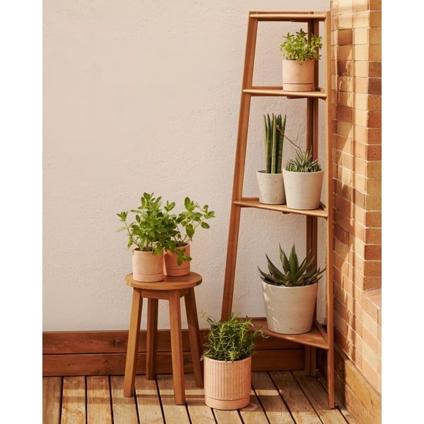 Vonkajší regál z masívu akácie v prírodnej farbe 42x150 cm Victora - Kave Home-image-1