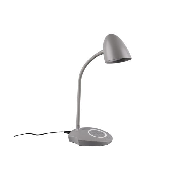 Sivá LED stolová lampa (výška 38 cm) Load - Trio