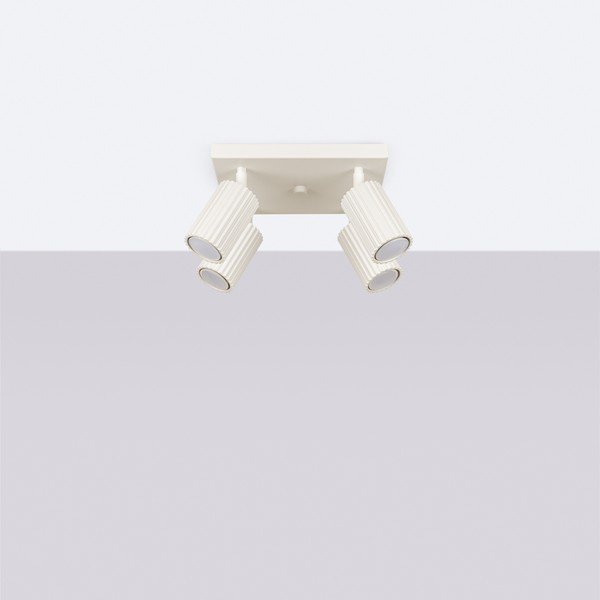 Krémovobiele bodové svietidlo 25x25 cm Gleam – Sollux-image-4