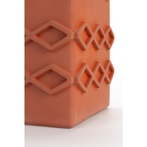 Oranžová váza z betónu Graphic – Zuiver-image-4