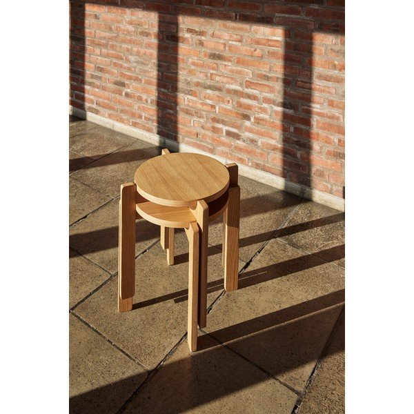 Stolička z dubového dreva Always - Hübsch-image-1