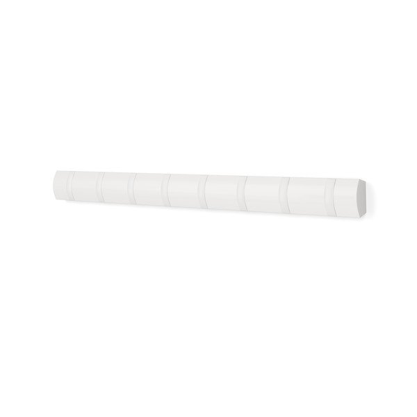 Matne biely nástenný vešiak z borovicového dreva 81 cm Flip – Umbra