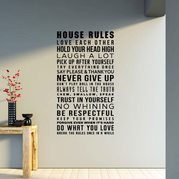 Samolepka Ambiance House Rule