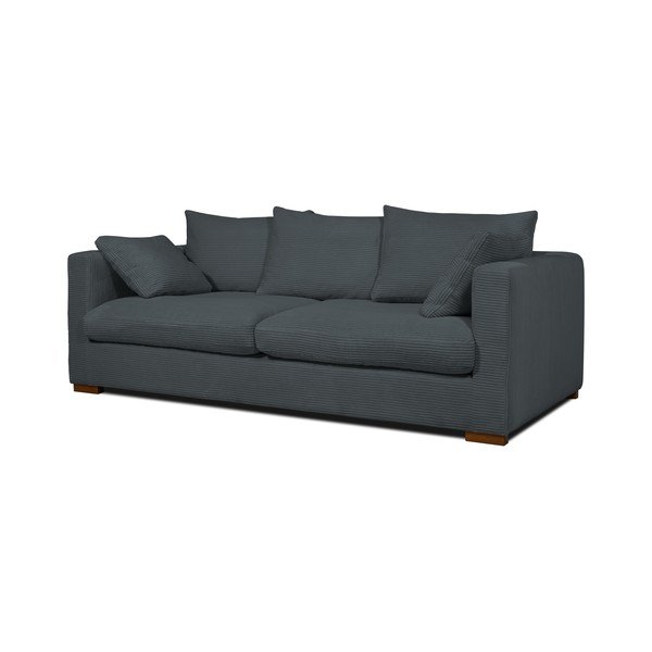 Sivá menčestrová pohovka 220 cm Comfy – Scandic-image-2