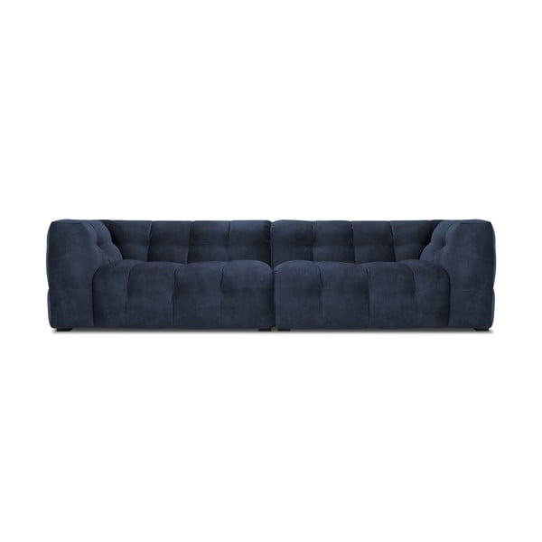 Modrá zamatová pohovka Windsor & Co Sofas Vesta, 280 cm