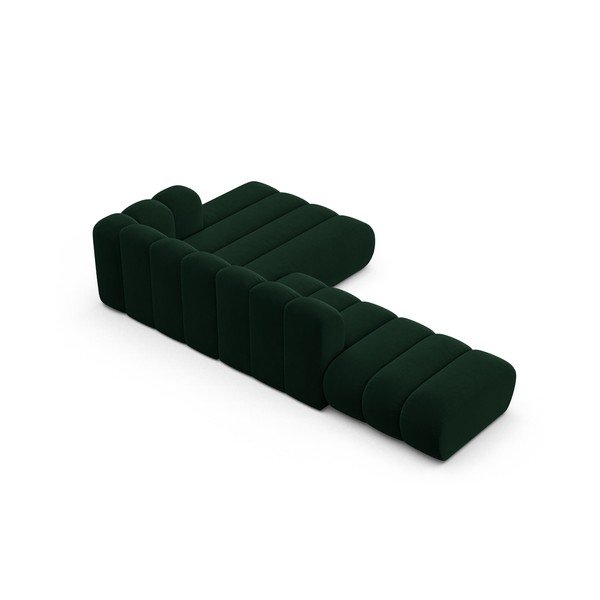 Tmavozelená rohová pohovka (pravý roh) Lupine – Micadoni Home-image-3