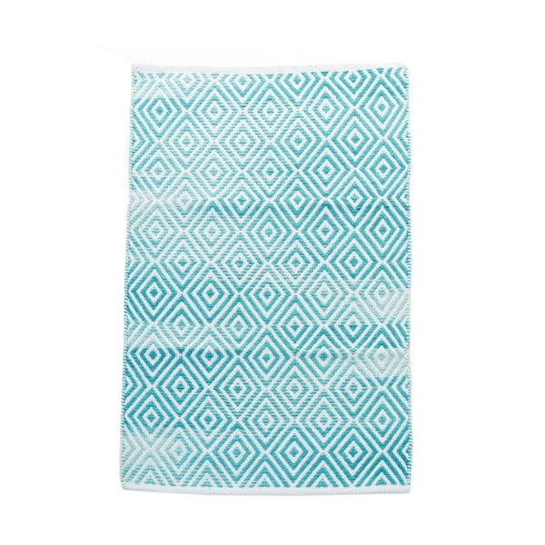 Bavlnený koberec InArt Marine, 150x210 cm, krémový/mint