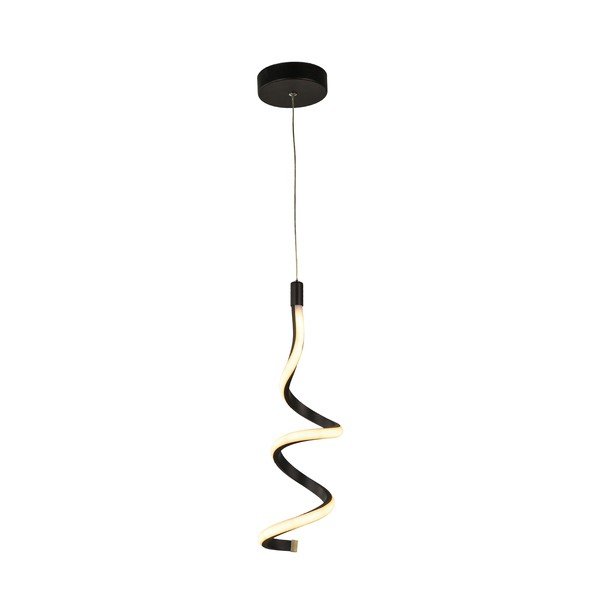 Čierne kovové LED závesné svietidlo ø 12 cm Hilton – Squid Lighting