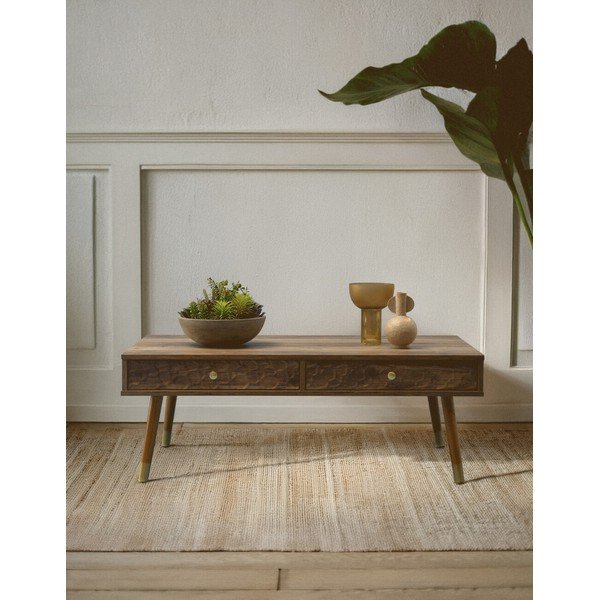 Konferenčný stolík v tmavo prírodnej farbe 59x110 cm Frida – Premier Housewares-image-1