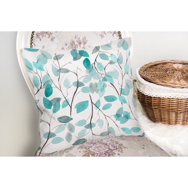Obliečka na vankúš s prímesou bavlny Minimalist Cushion Covers Leaves, 45 × 45 cm-image-1