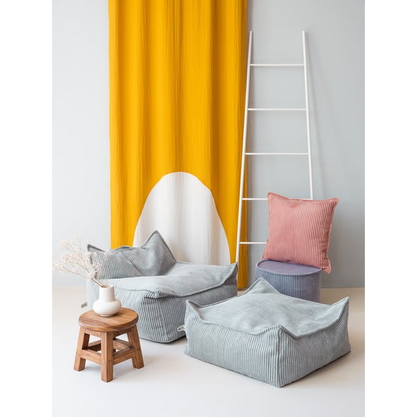 Menčestrový detský sedací vak v mentolovej farbe Chair – Wigiwama-image-4