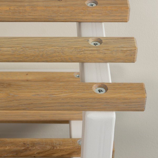 Biela/v prírodnej farbe kovová závesná skrinka na topánky 71x26x34 cm Marco – Spinder Design-image-4