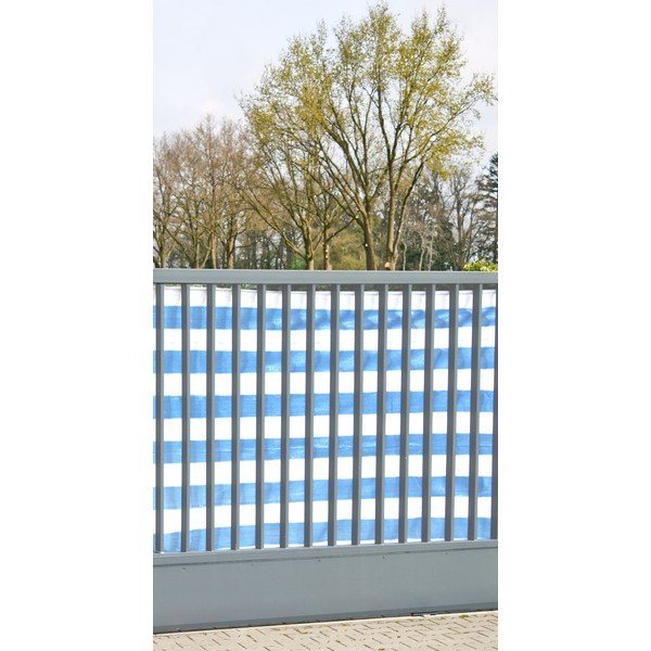 Bielo-modrá plastová balkónová zástena 500x180 cm – Garden Pleasure-image-1